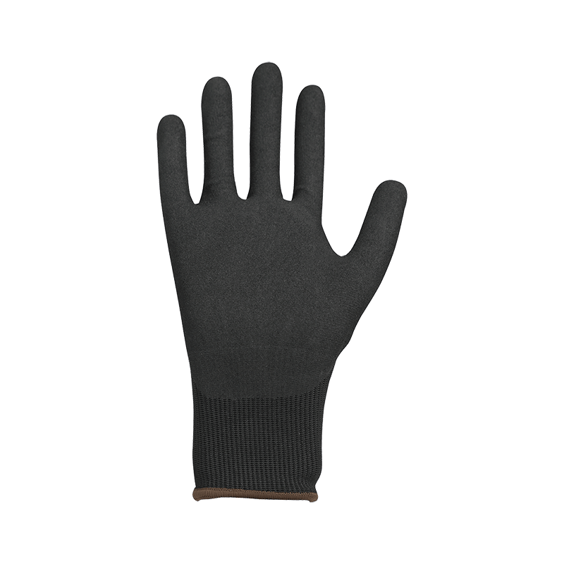 18G high strong HPPE fiber liner with sandy nitrile coating