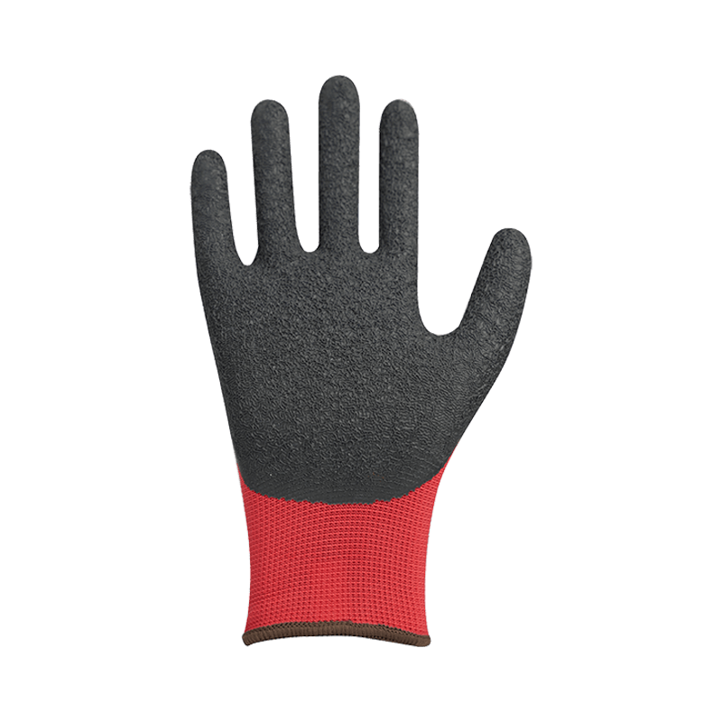 13G polyester shell+10 Acrlic brushed with 3/4 latex coating