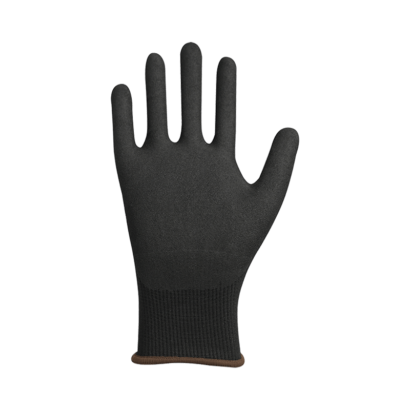 18G high strong HPPE fiber liner with sandy nitrile coating