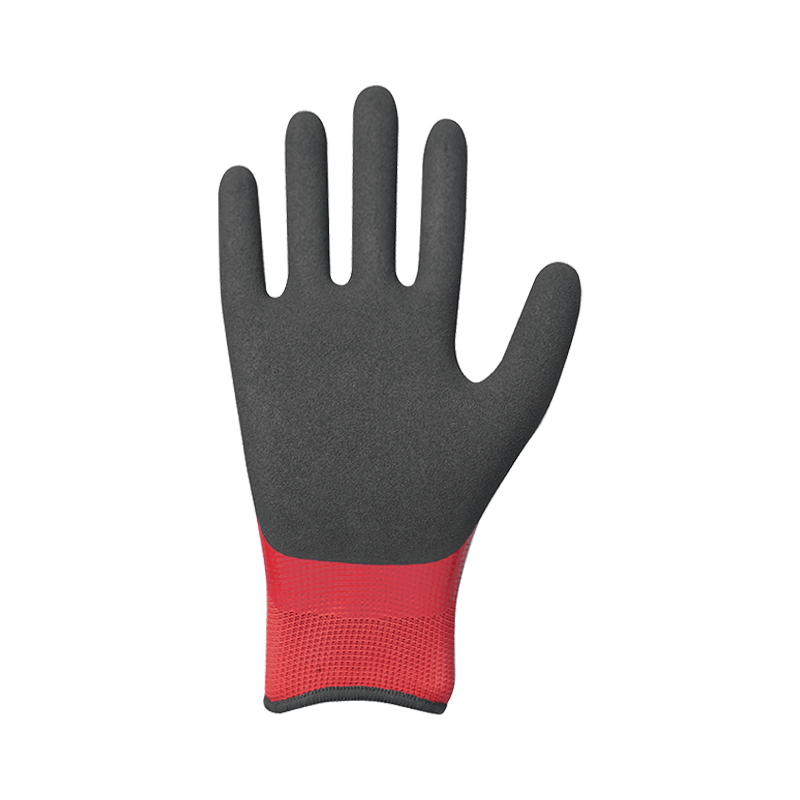 13G polyester liner with sandy nitrile double coating