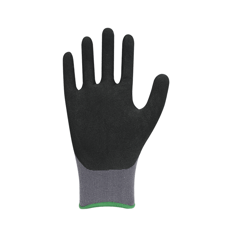 15G nylon/spandex liner with sandy nitrile coating