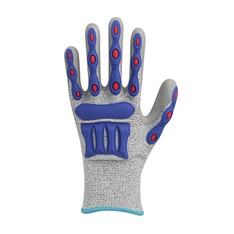 13G HPPE/glass fiber liner with pu coating，sewing PVC on back