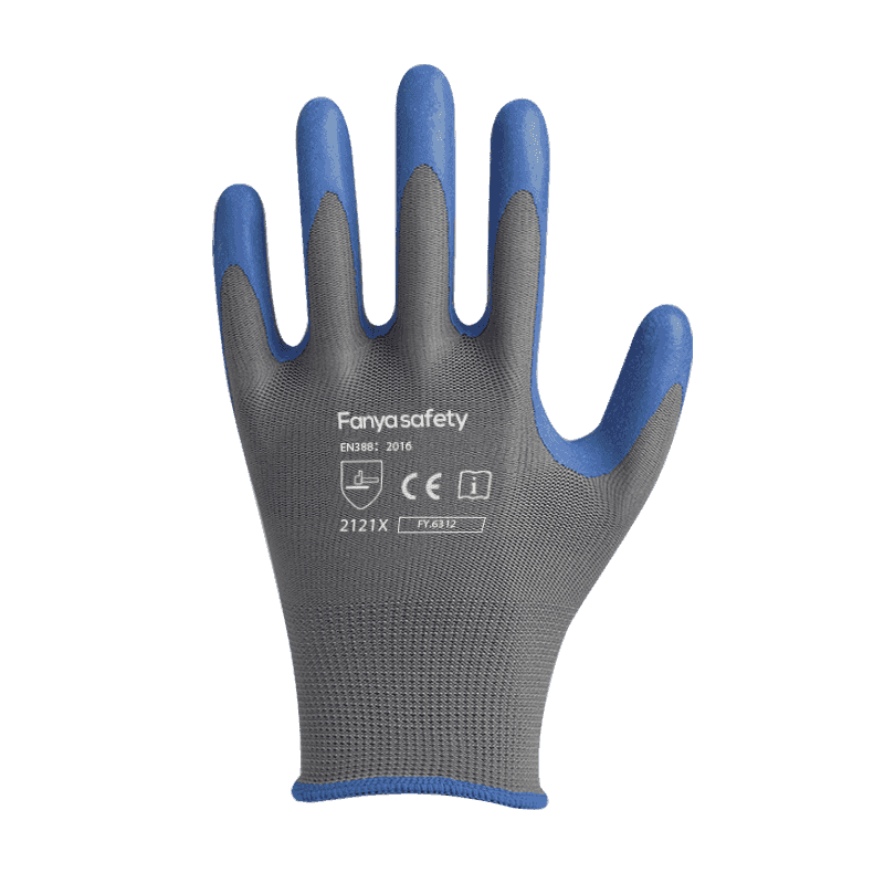 13G polyester with anti slip foam latex coating