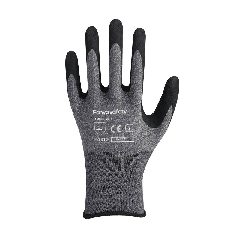 15G nylon/spandex liner with sandy nitrile coating