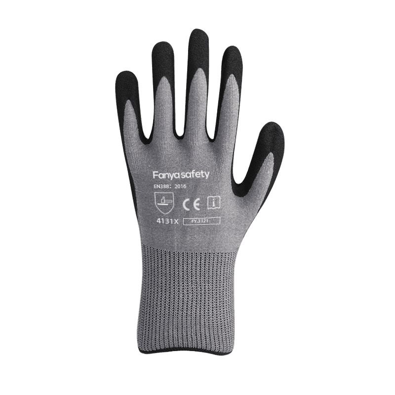 15G nylon/spandex liner with sandy nitrile coating