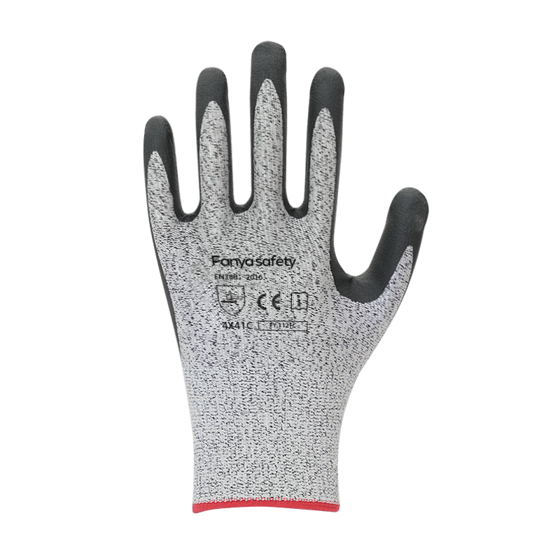 13G HPPE/glass fiber liner with foam nitrile coating