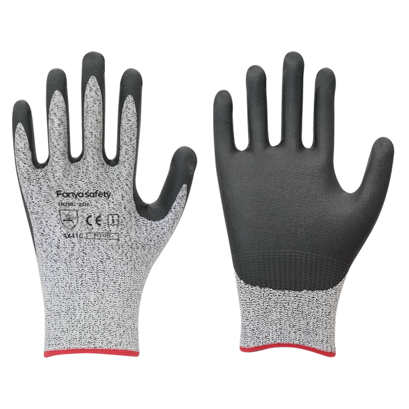 13G HPPE/glass fiber liner with foam nitrile coating