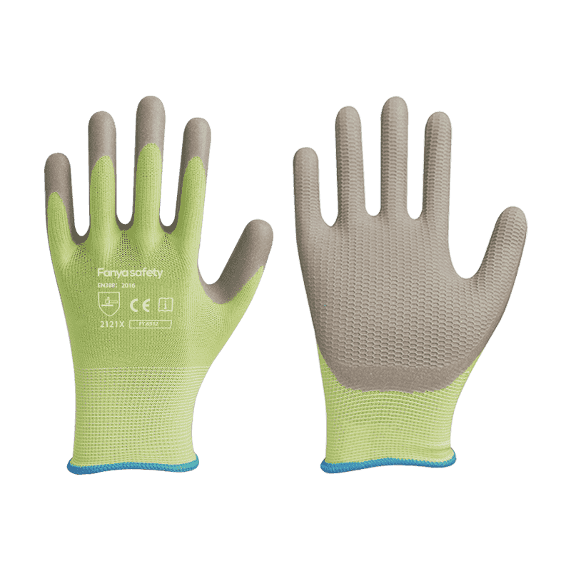 13G polyester with anti slip foam latex coating