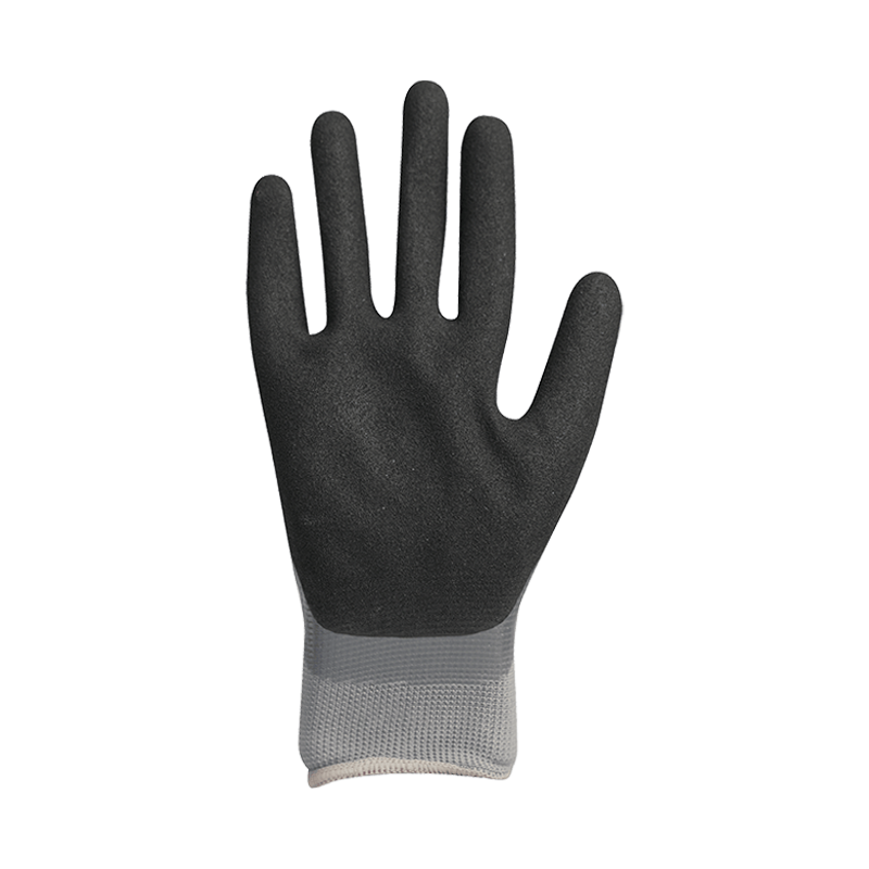 13G polyester liner with sandy nitrile double coating