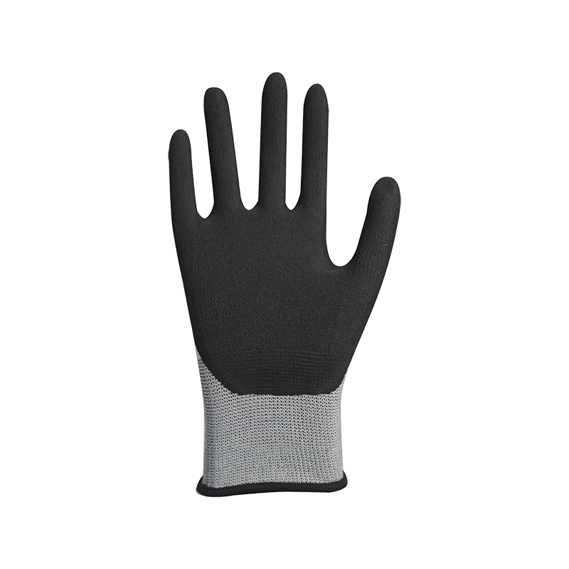 15G nylon/spandex liner with sandy nitrile coating